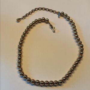 Gold Beaded Necklace vintage Monet